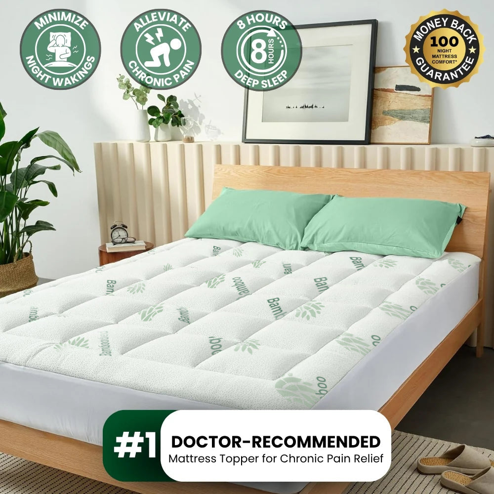 OrthoBed™ Bamboo Mattress Topper